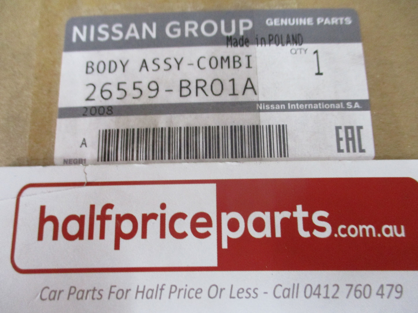 Nissan Qashqai J10 Genuine Passenger Rear Tail Gate Light New Part