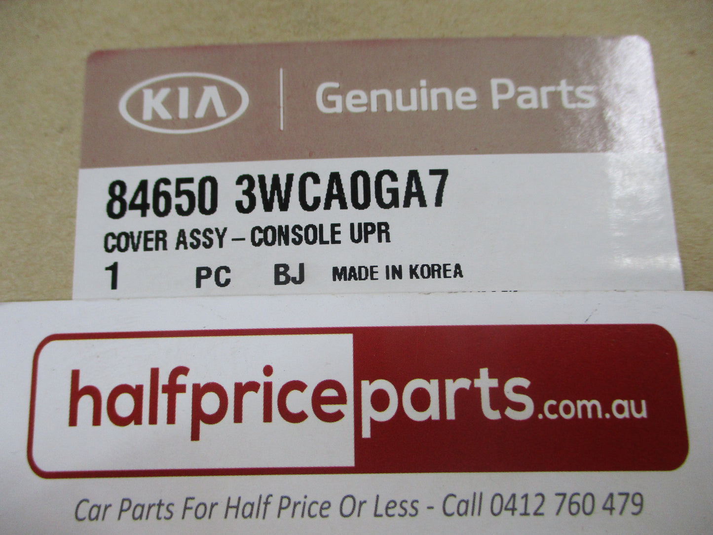 Kia Sportage Genuine Upper Console Trim Cover Assembly (SL Med Metal) New Part