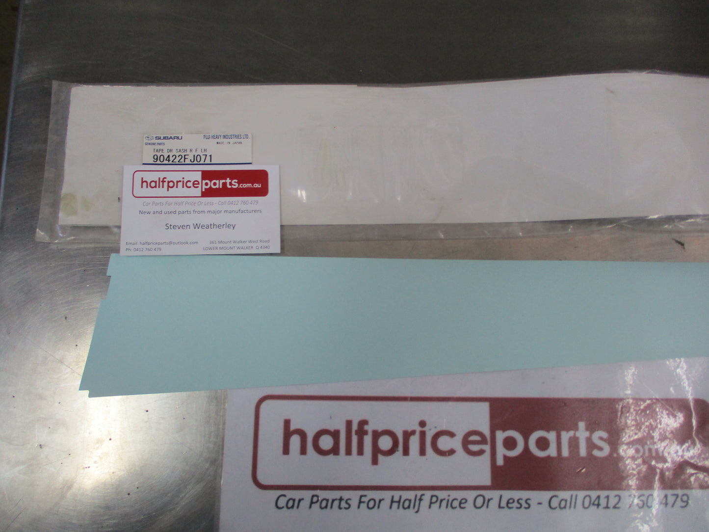 Subaru Impreza/WRX/STI/Crosstrek Genuine Left Rear Door Forward Blackout Tape New Part