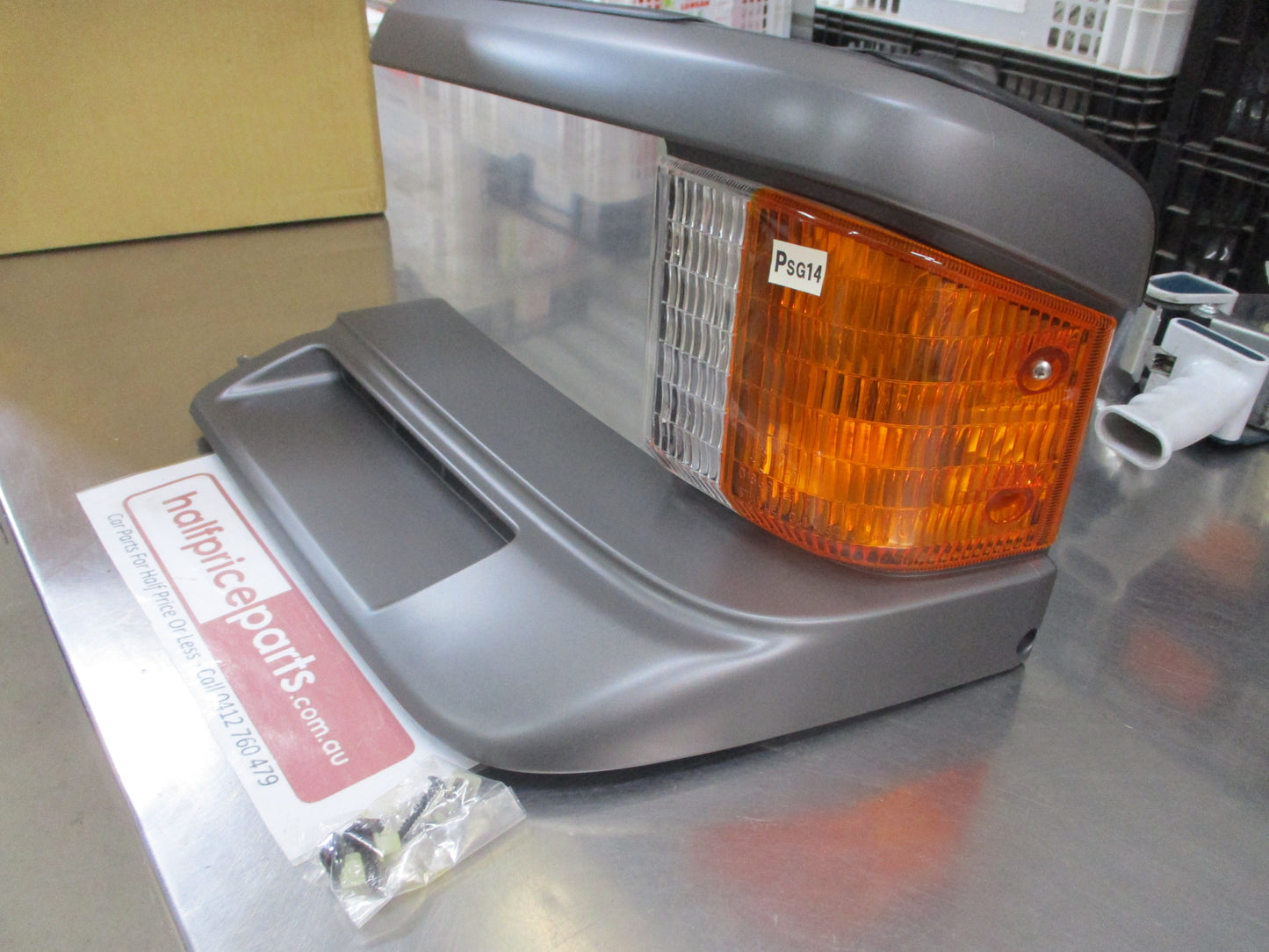 Mazda E-Series Van Genuine Left Hand Headlight Case With Indicator DARK GREY New Part