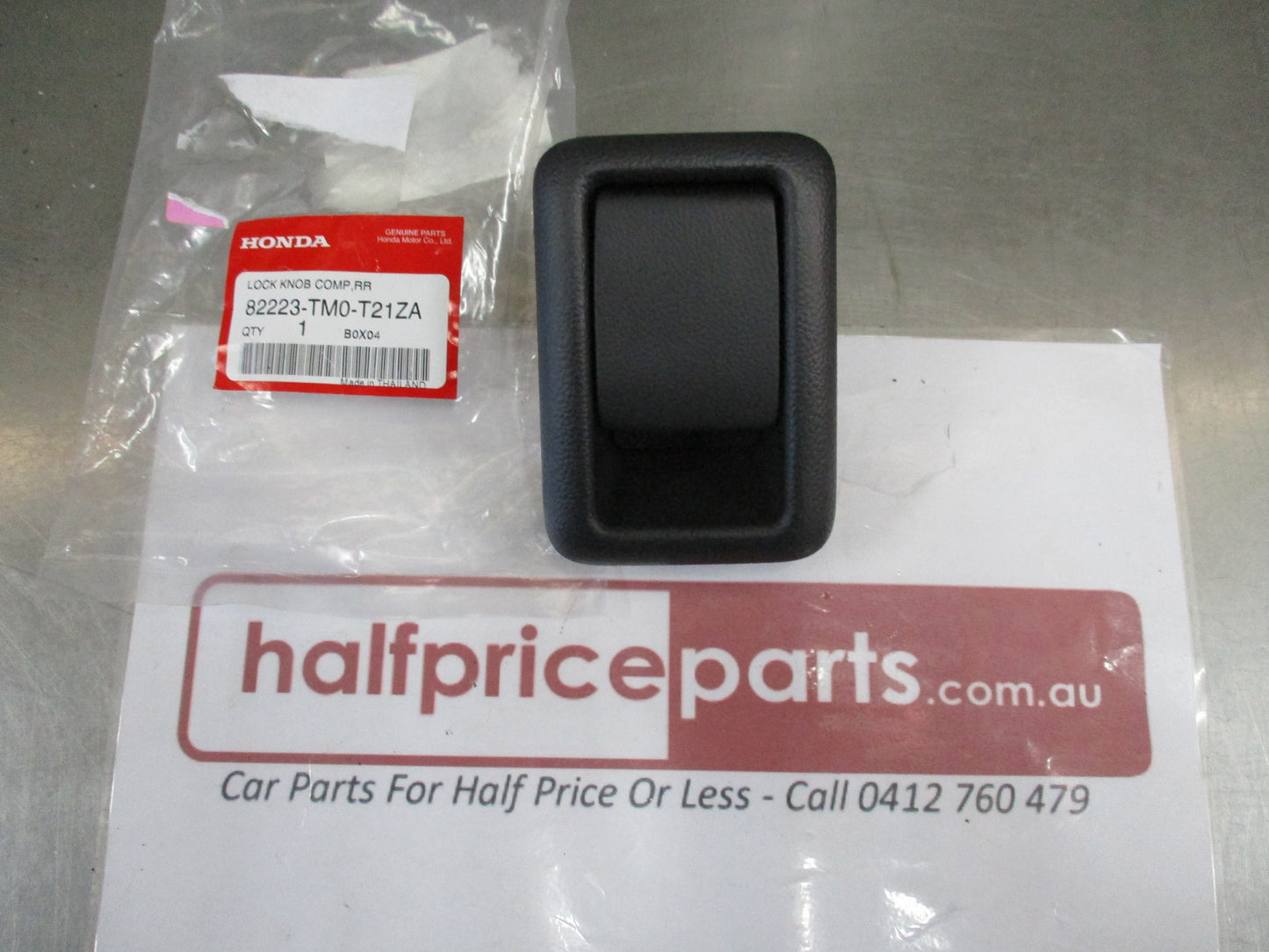 Honda CR-V Genuine Rear Seat Lock Knob (Graphite Black) New Part