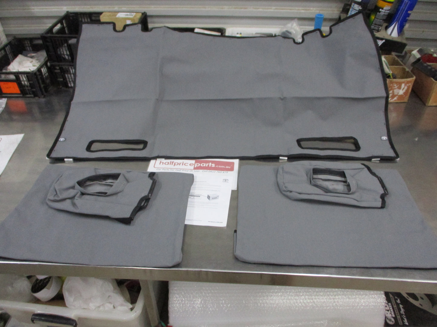 Toyota Hilux Extra Cab Genuine Rear Full Canvas Seat Covers New Part