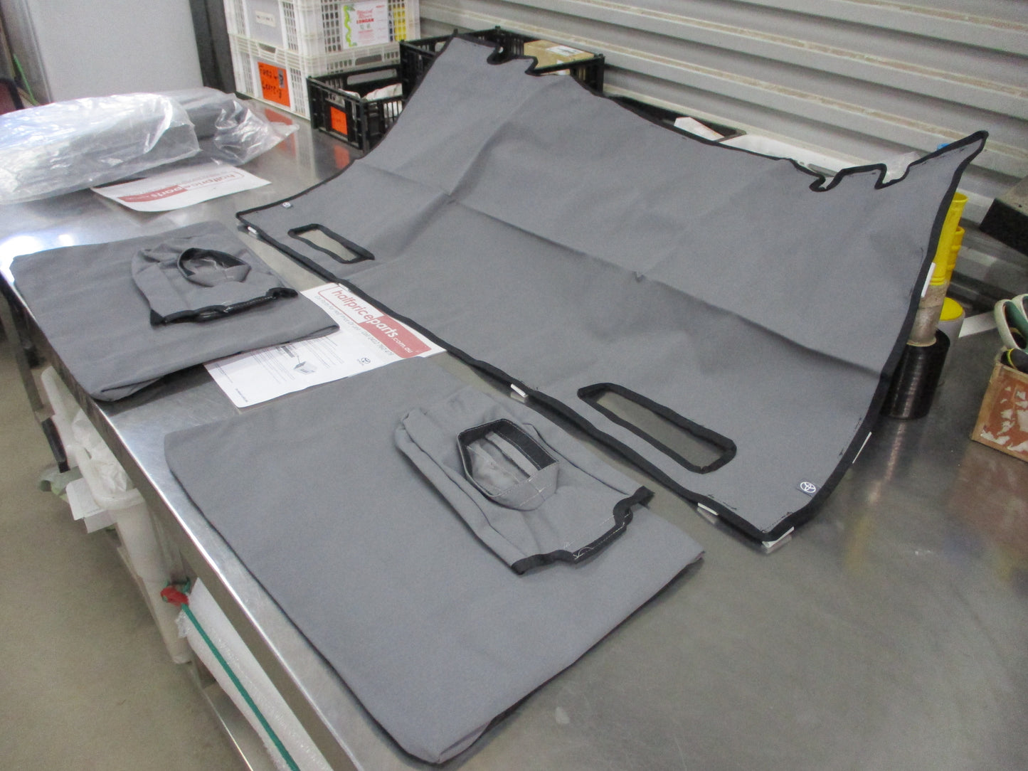 Toyota Hilux Extra Cab Genuine Rear Full Canvas Seat Covers New Part