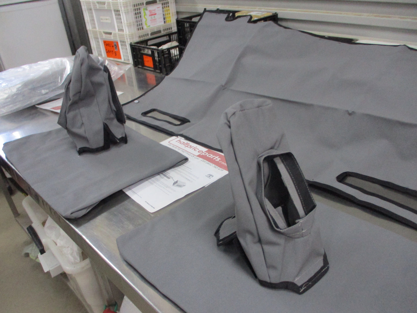 Toyota Hilux Extra Cab Genuine Rear Full Canvas Seat Covers New Part