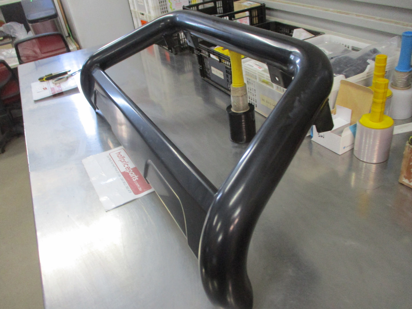 Toyota Hilux Genuine Stainless Black Nudge Bar (Replacement Only No Fitting KIt) Used Part