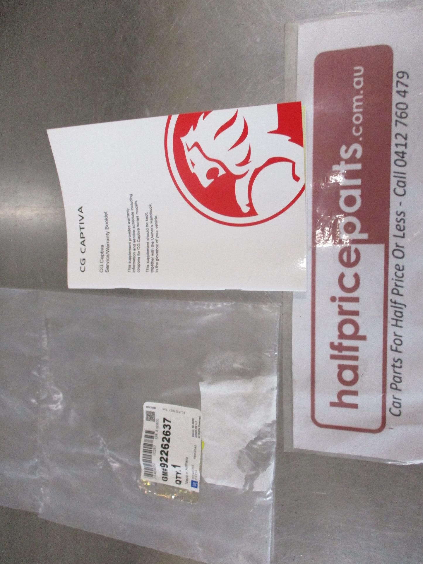 Holden Captiva CG Genuine Log Book Service And Warranty New Part
