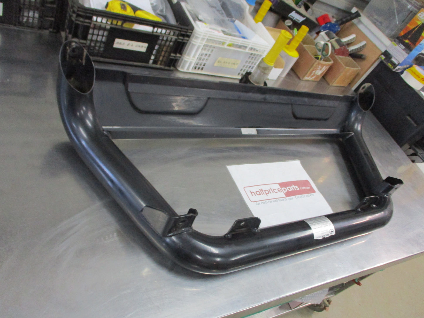 Toyota Hilux Genuine Stainless Black Nudge Bar (Replacement Only No Fitting KIt) Used Part