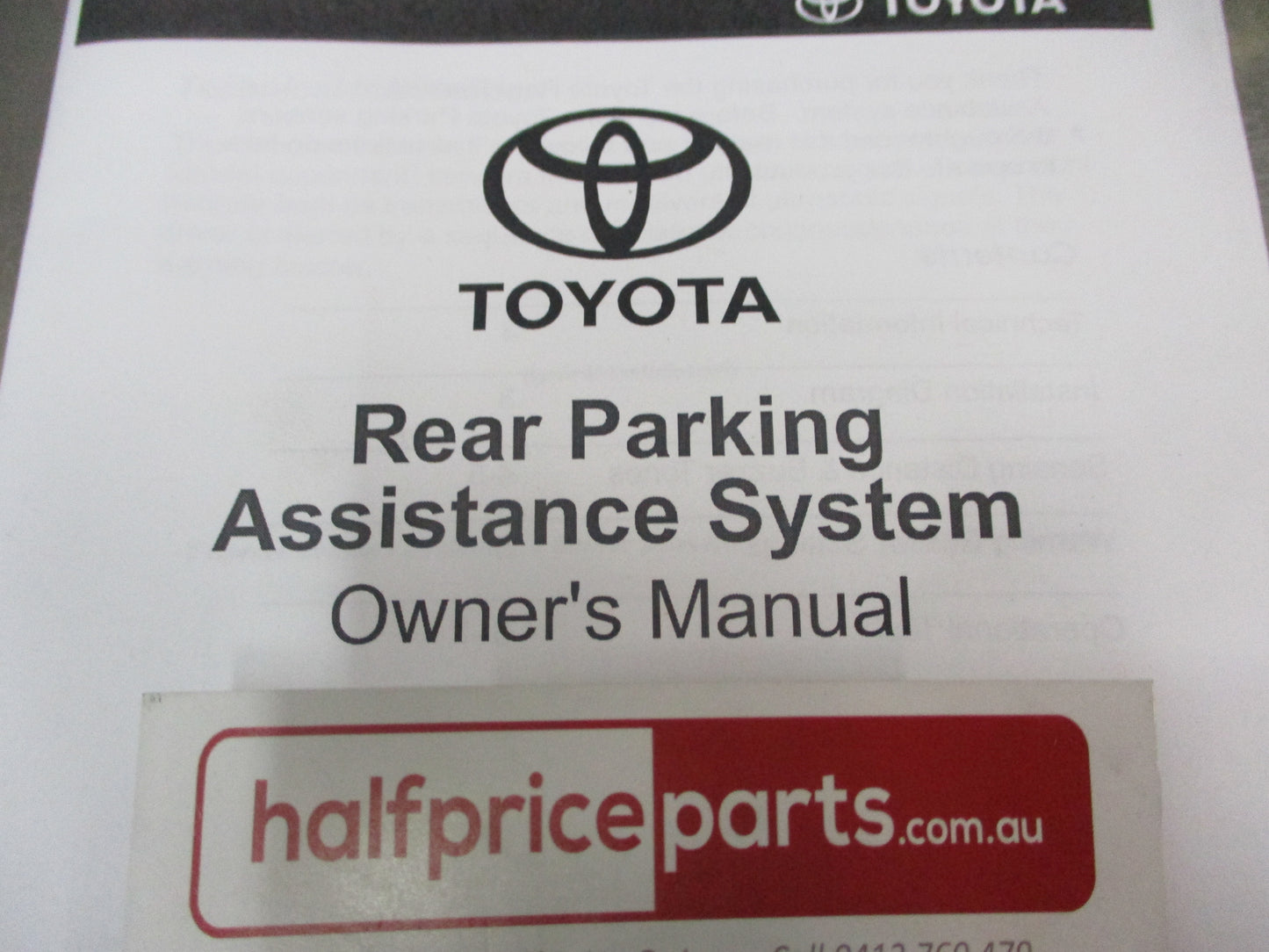 Toyota Corolla Cross Genuine Front Corner Part Assist Kit New Part