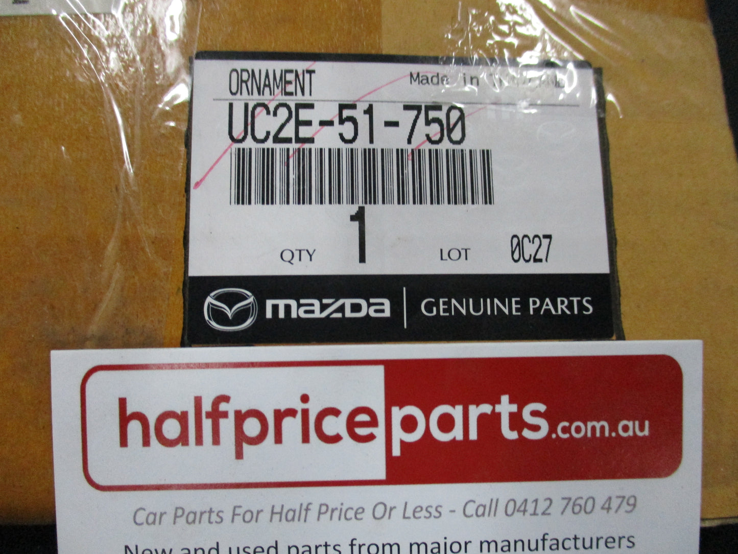 Mazda BT-50 Genuine Rear 4x4 Ornament (Badge) New Part