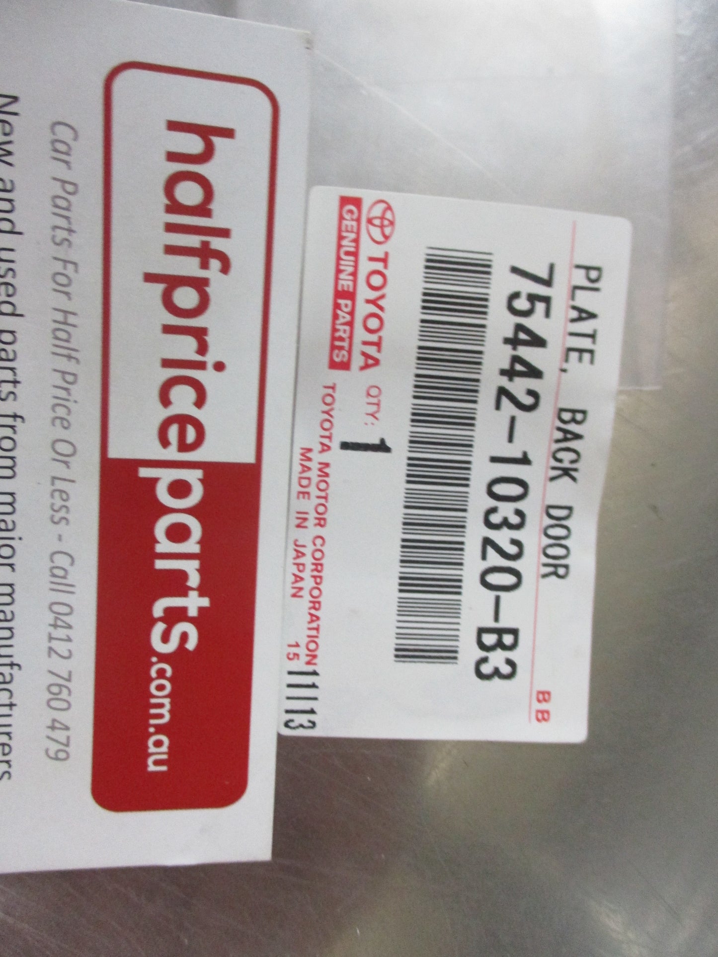 Toyota Starlet Genuine Rear Door Hatch Name Plate New Part