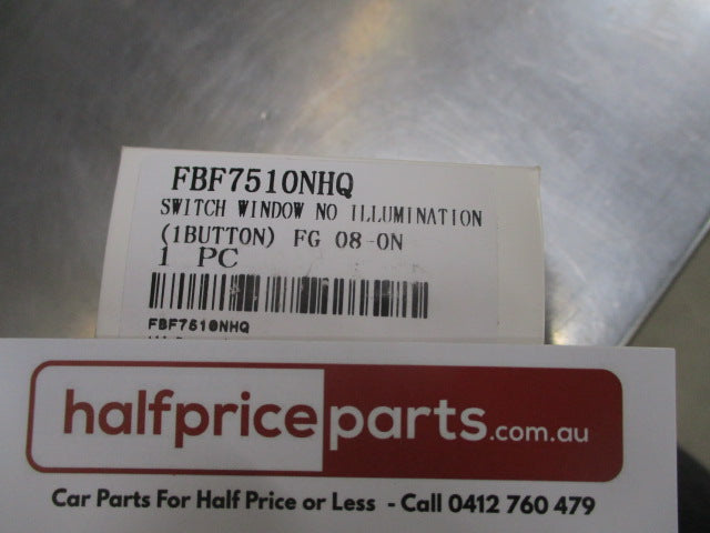 SSS Auto Single Power Window Switch 5 Pin Non Illuminated Suits FG Falcon Sedan/Ute New Part