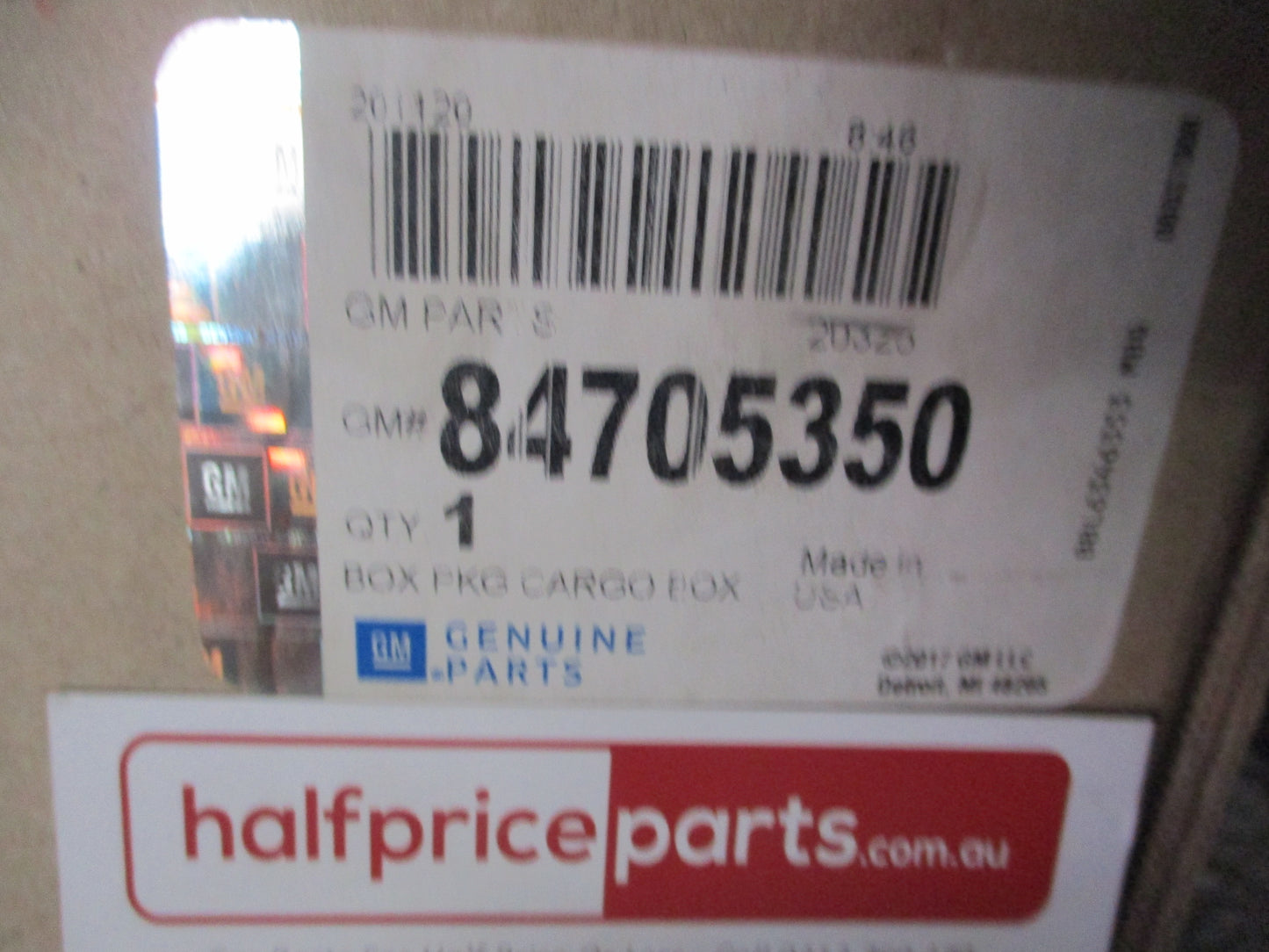 GM Silverado 1500 Genuine Short Bed Side Mounted Storage Box Black New Part