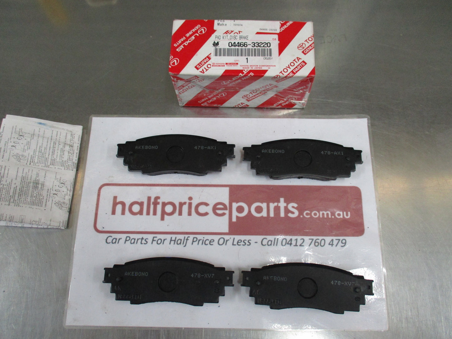 Toyota Camry/LEXUS ES300h/UX250h Genuine Rear Disc Brake Pad Set New Part