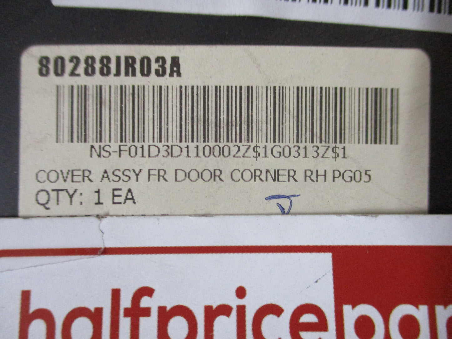 Nissan Navara D40 Thai Genuine Right Hand Front Door Corner Inner Trim Cover New Part