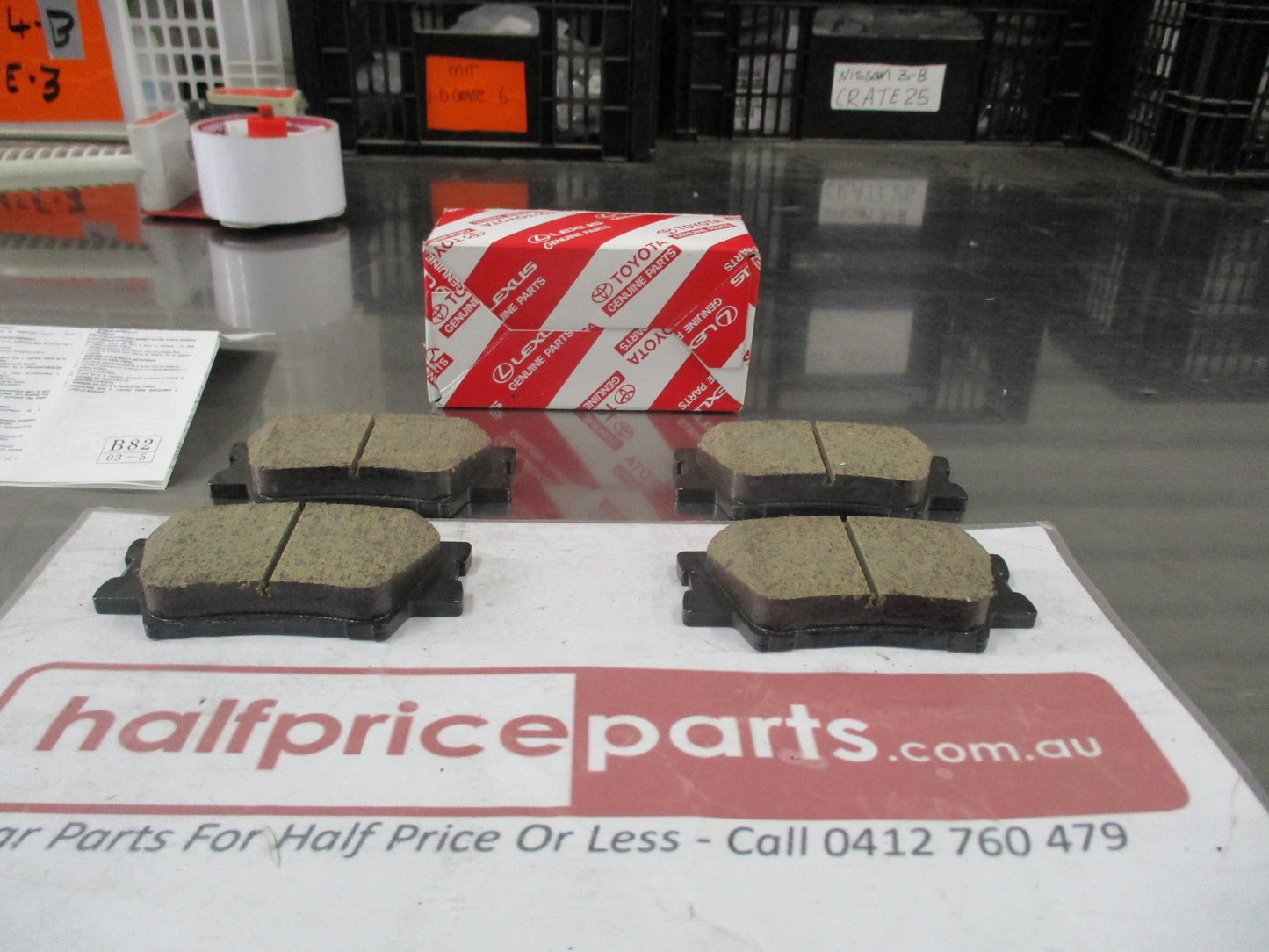 Lexus ES350 Genuine Rear Brake Pad Set New Part