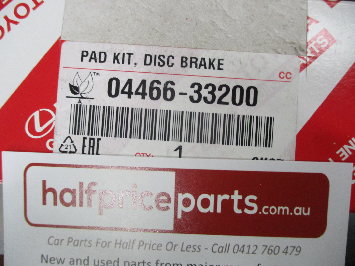 Lexus ES350 Genuine Rear Brake Pad Set New Part