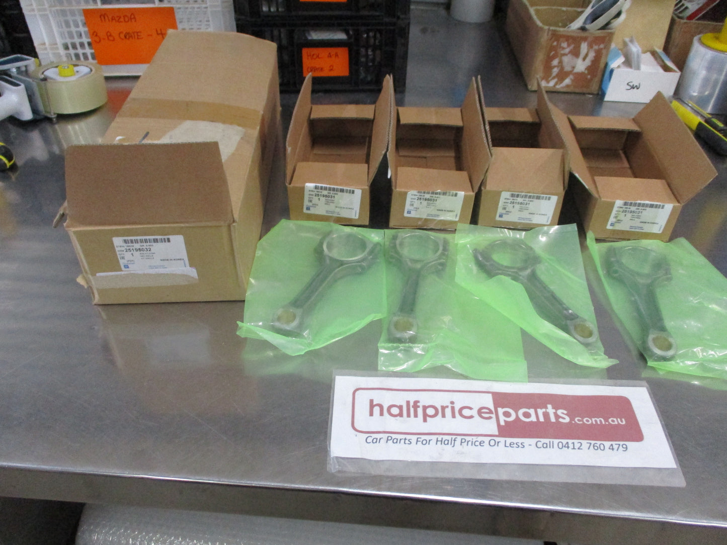 Holden TM Barina/Trax 1.4Ltr Turbo Genuine Set Of 4 Connecting Rods New Part