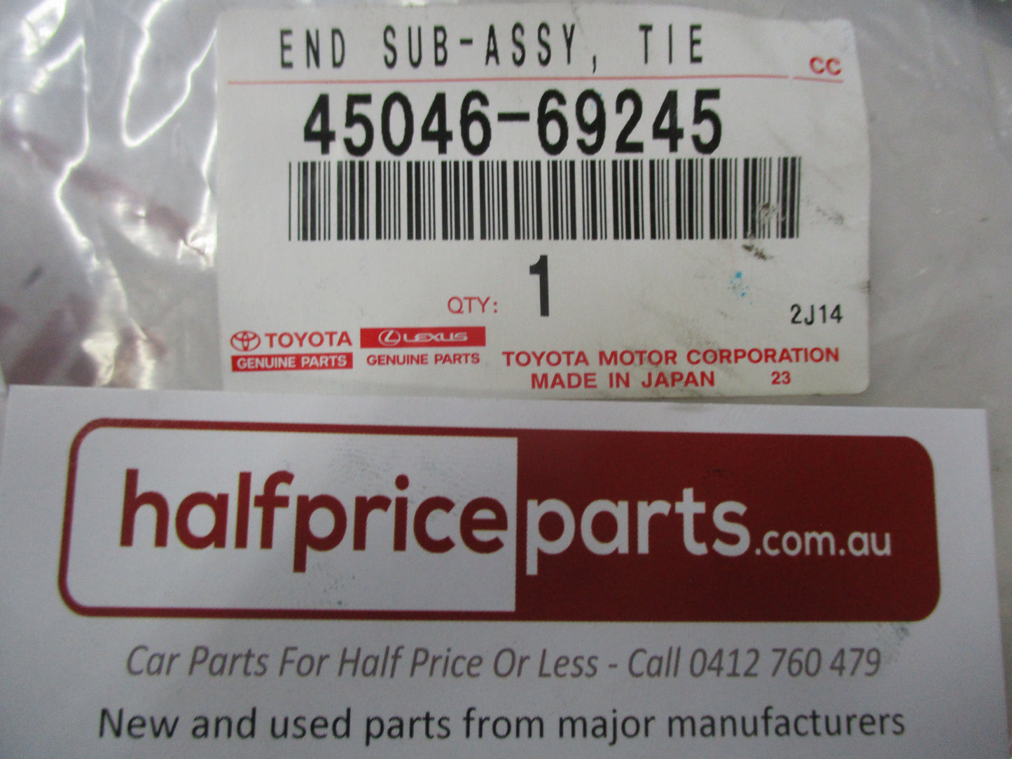 Toyota Prado 150 Series/FJ Cruiser Genuine Front Tie Rod End New Part
