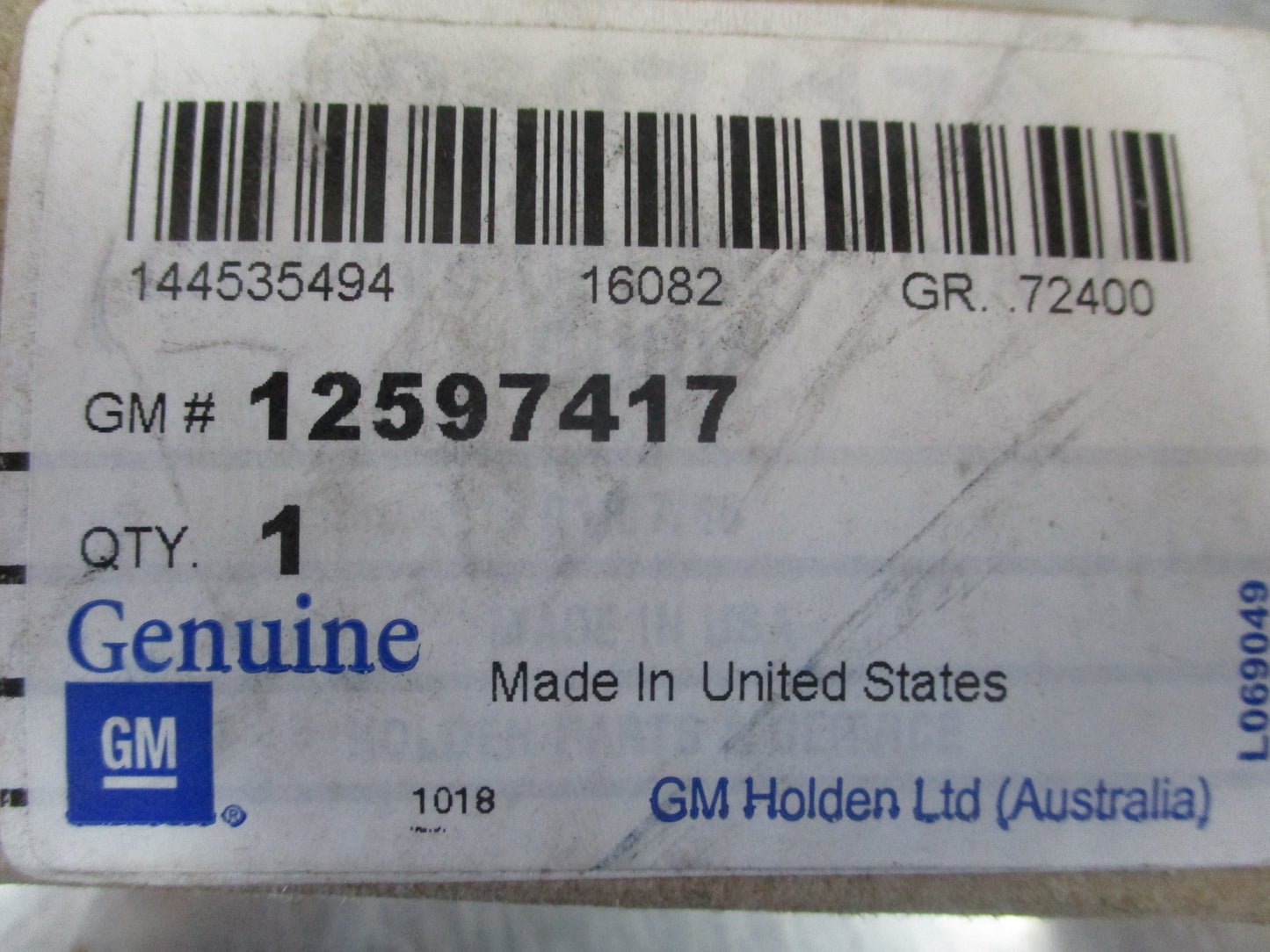 Holden Various Models Genuine 3.6L V6 Engine Timing Chain Guide New Part