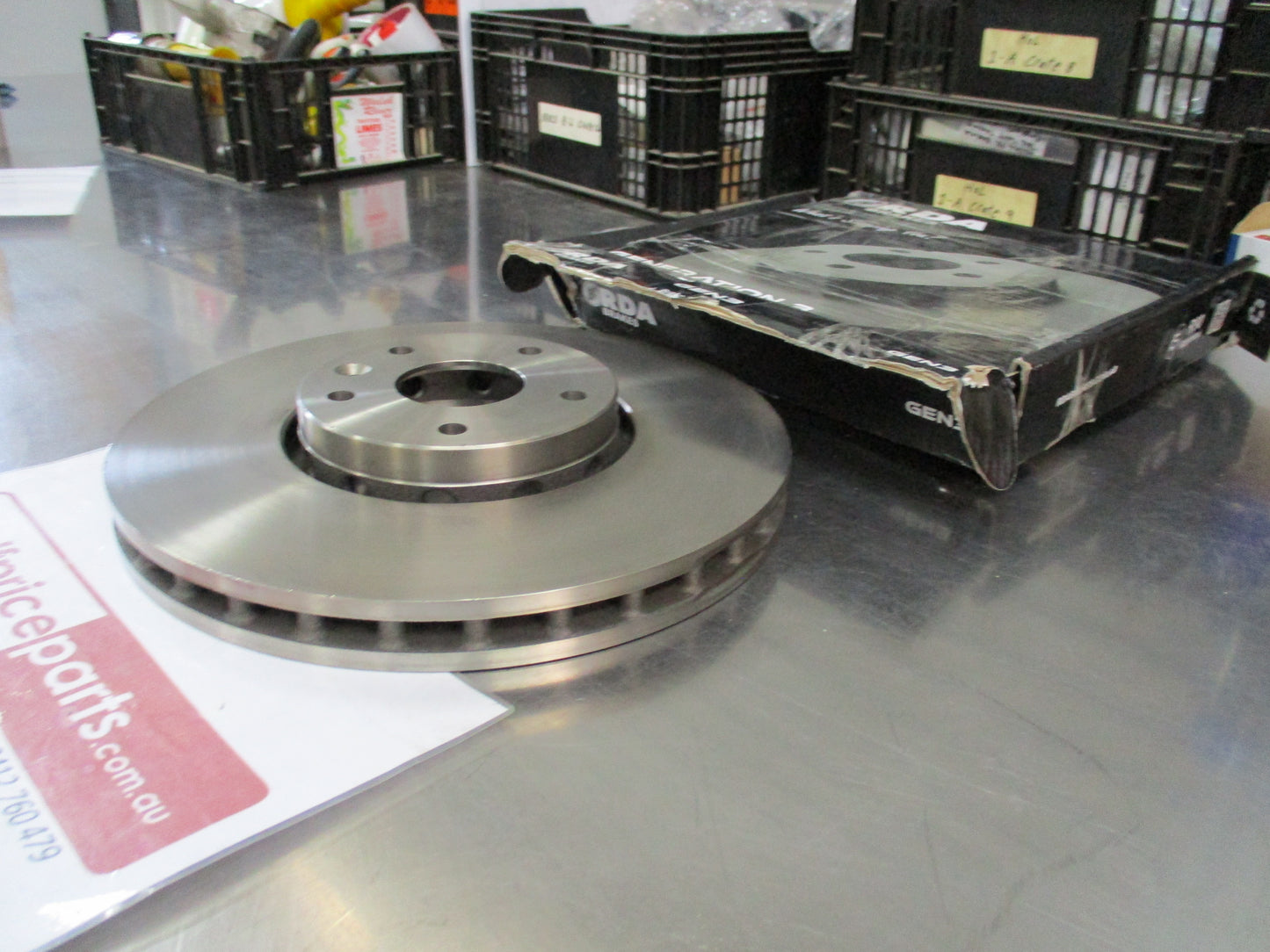 RDA Vented Front Disc Rotor (Single) To Suit Maserati Ghibli/Quattro New Part