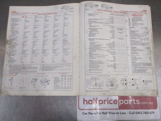 Lubrication & Tune-Up Engine Specifications Manual 1992 Used Part