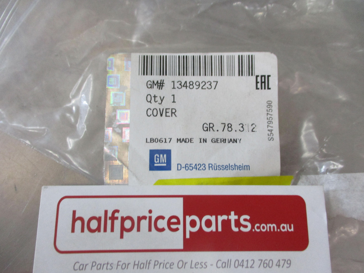 Holden ZB Commodore Genuine Rear Bumper Fascia Tow Eye Cover New Part