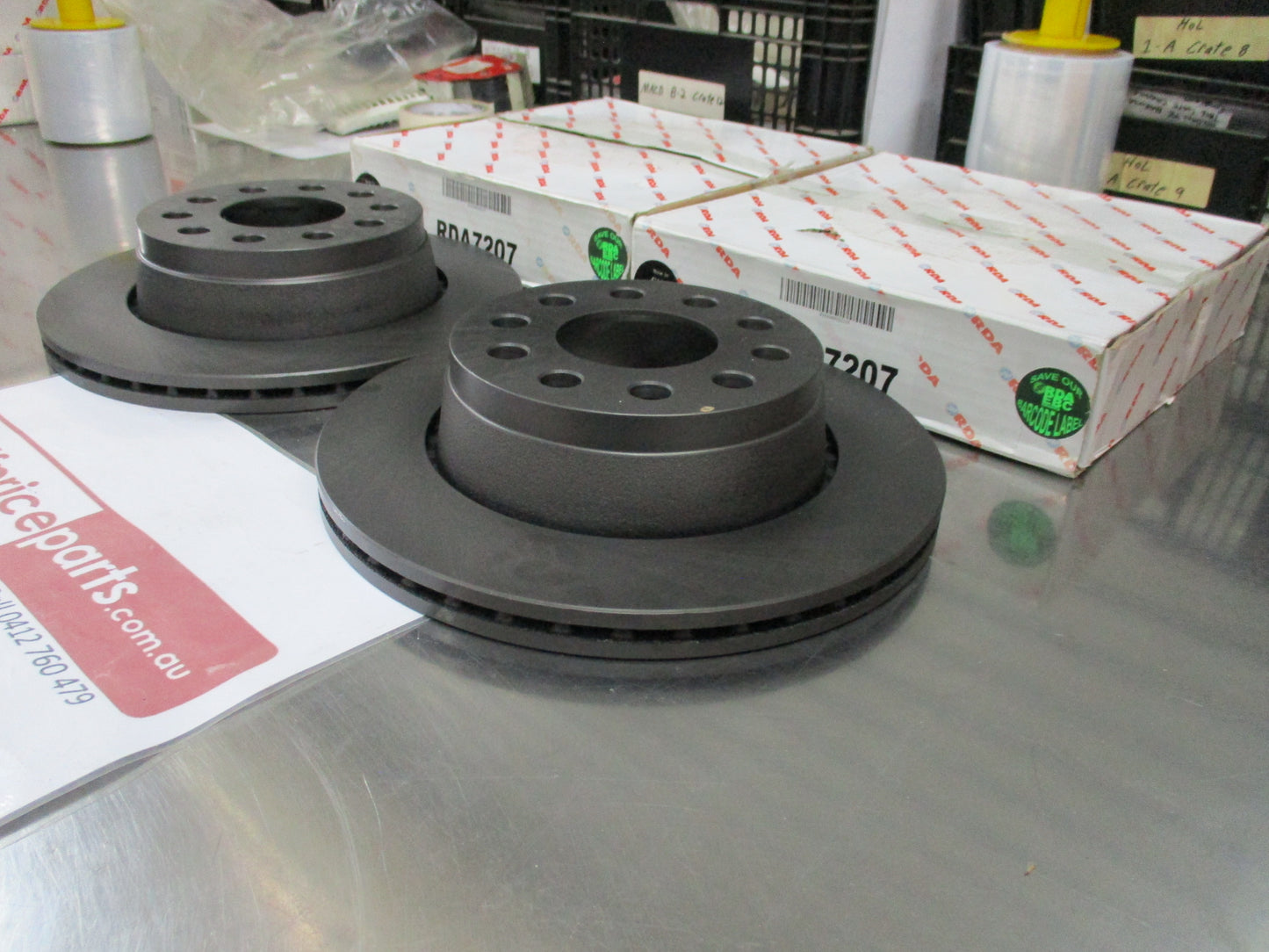 RDA Standard Rear Brake Rotor (Pair) Suits Audi A6 94-97 New Part