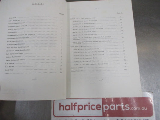 Nissan Pintara U12 Series Genuine Introduction To Nissan Pintara Used Book