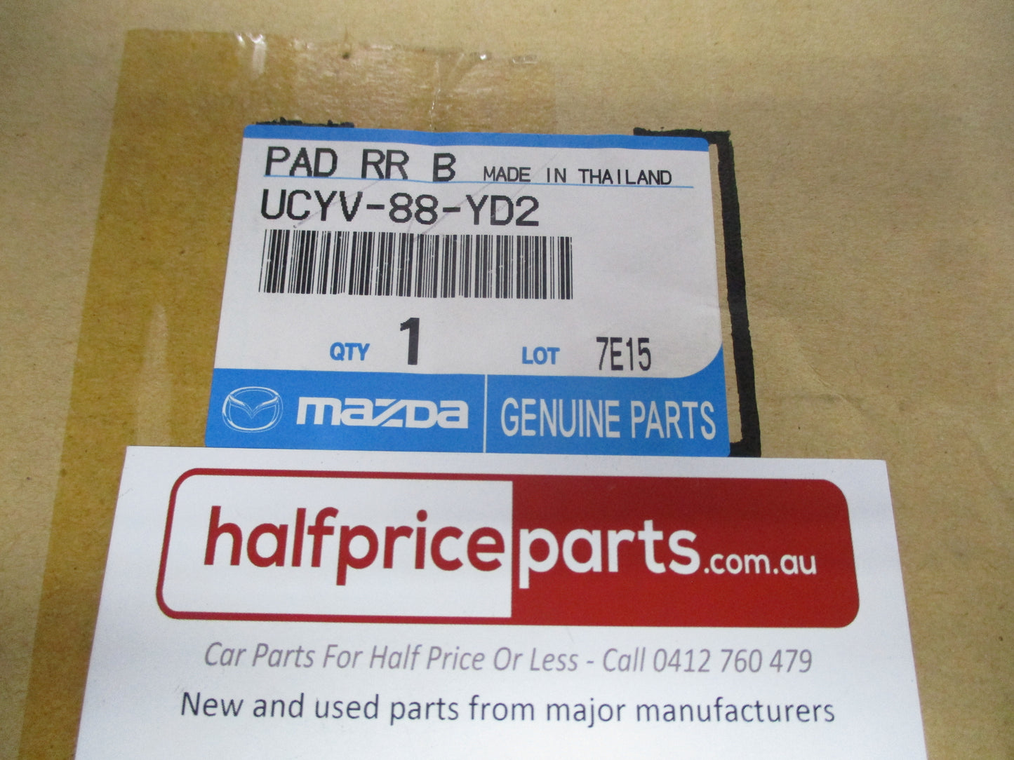 Mazda BT-50 UP Dual Cab Genuine Rear Seat Back Cushion (No.2) New Part