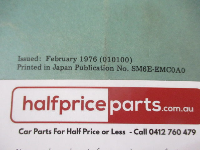 Nissan 1200/120Y/180B/240K/260C/260Z Genuine Emission Control Systems Passenger Models For Australia Used Book