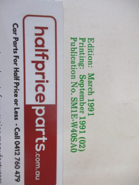 Nissan W40 TD42 Service Manual Supplement 4 Used Book