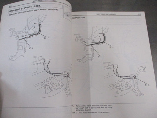 Toyota Camry Repair Manual For Collision Damage Work Shop manual Used Book VGC
