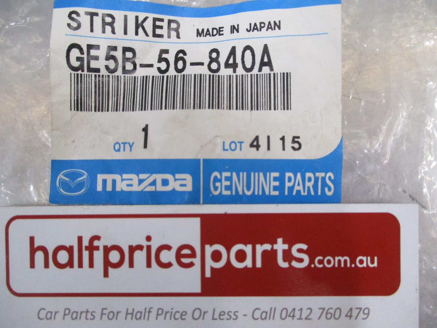 Mazda 626 Genuine Rear Boot Lid Stricker New Part