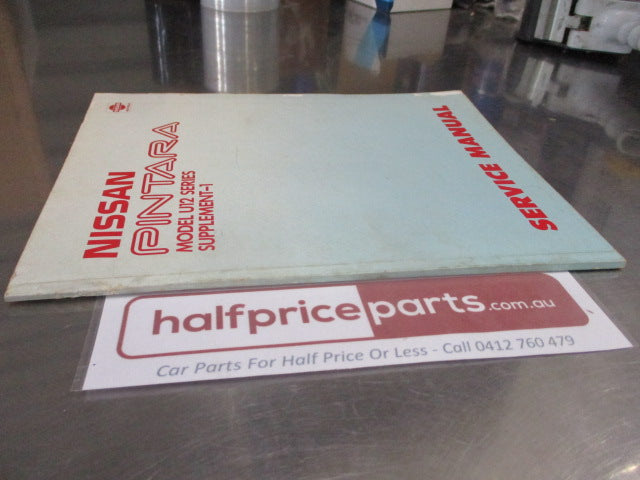 Nissan Pintara U12 Series Genuine Supplement-1 Used Book