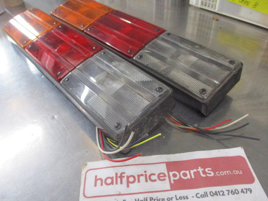 Truck Hella Designline Triple LED Tail Light Comb Lamp Pair Used Part