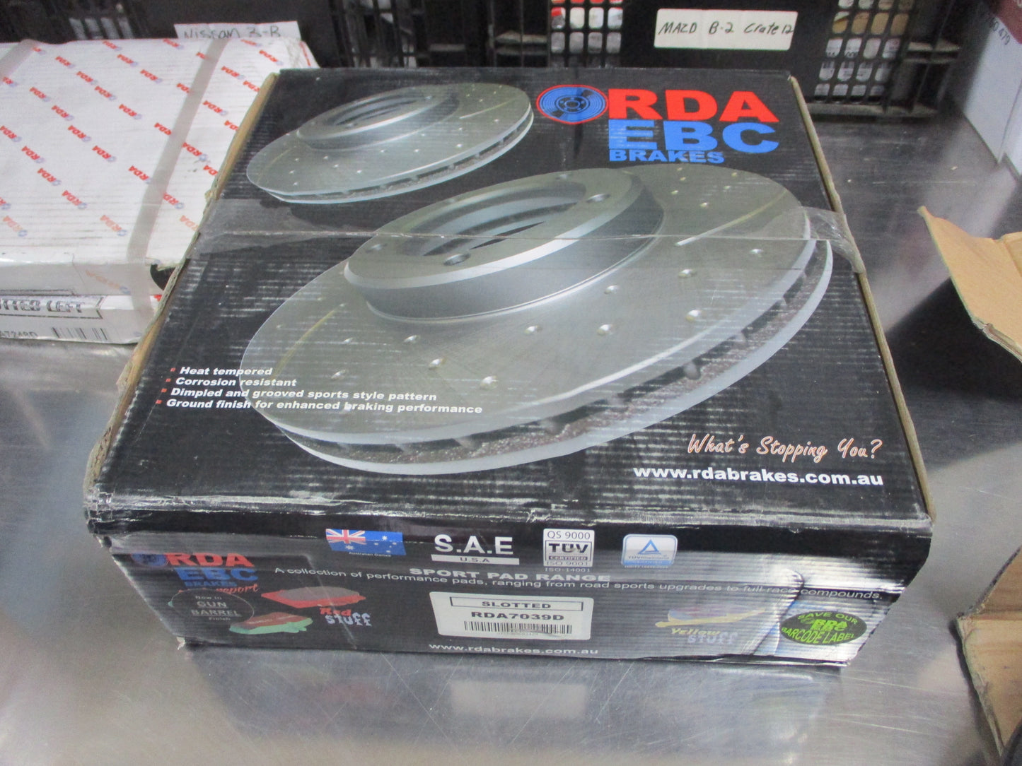 DBA Slotted/Dim Front Disc Rotor (Pair) Suits Ford Focus/Volvo New Part