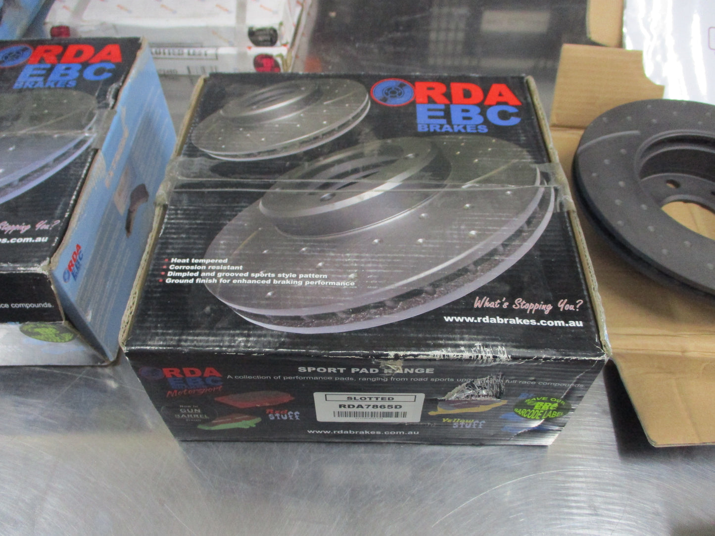 RDA Front Disc Rotors (Pair) Slotted/Dim Suits Hyundai Accent New Part