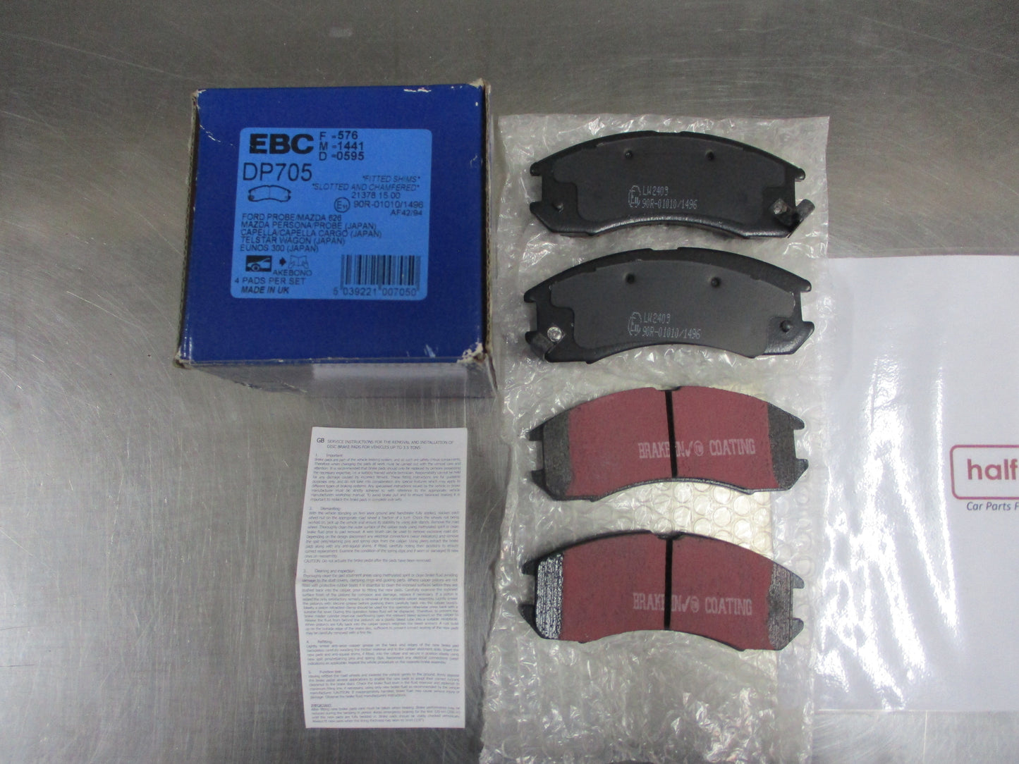 EBC Front Disc Pads Set Suits Ford Probe/Telstar/Mazda 626/Capella New Part