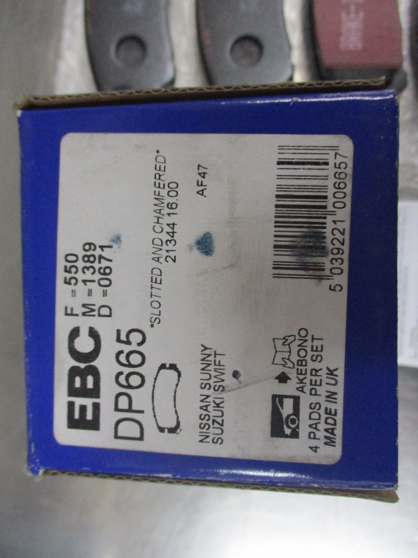 EBC Front Disc Brake Pad Set Suits Nissan Silvia/Pulsar/180SX/Suzuki Swift New Part