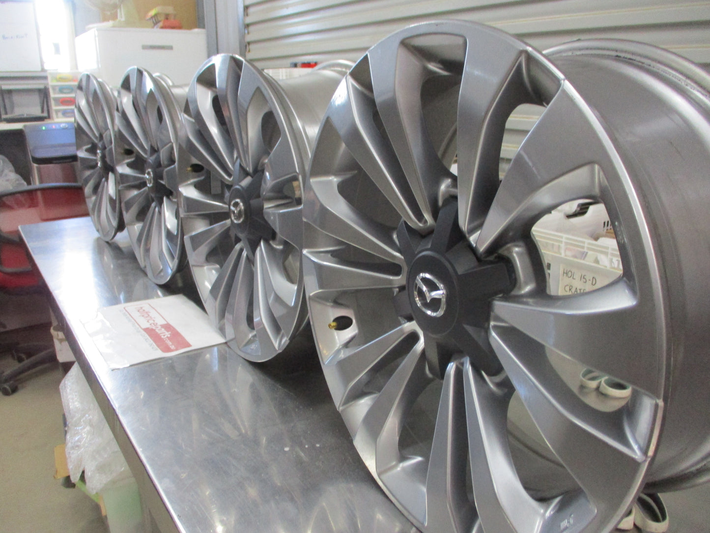 Mazda BT-50 Genuine Set Of 4 Alloy Wheels (With 4 Center Caps) Used Part VGC