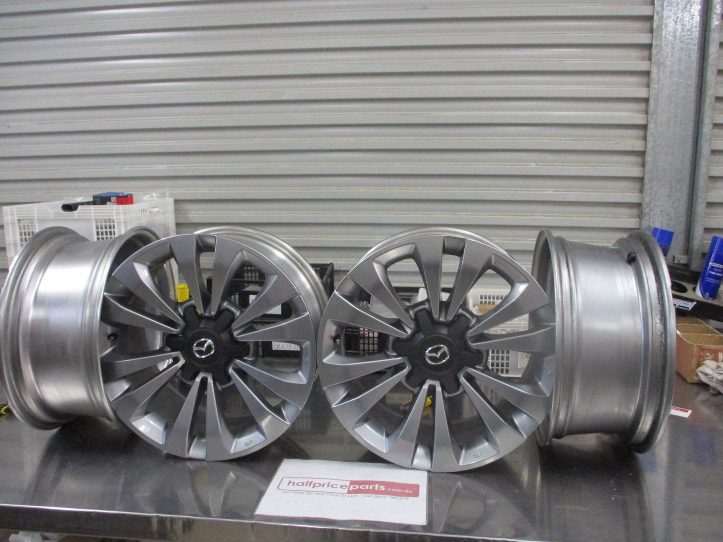 Mazda BT-50 Genuine Set Of 4 Alloy Wheels (With 4 Center Caps) Used Part VGC