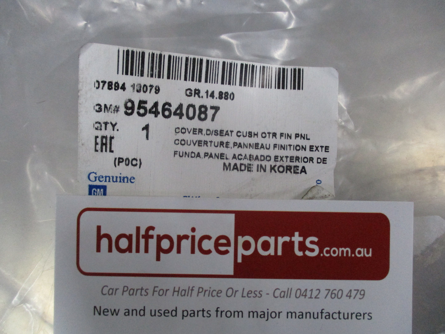 Holden Captiva Genuine Front Driver's Electric Seat Base Outer Trim Panel New Part