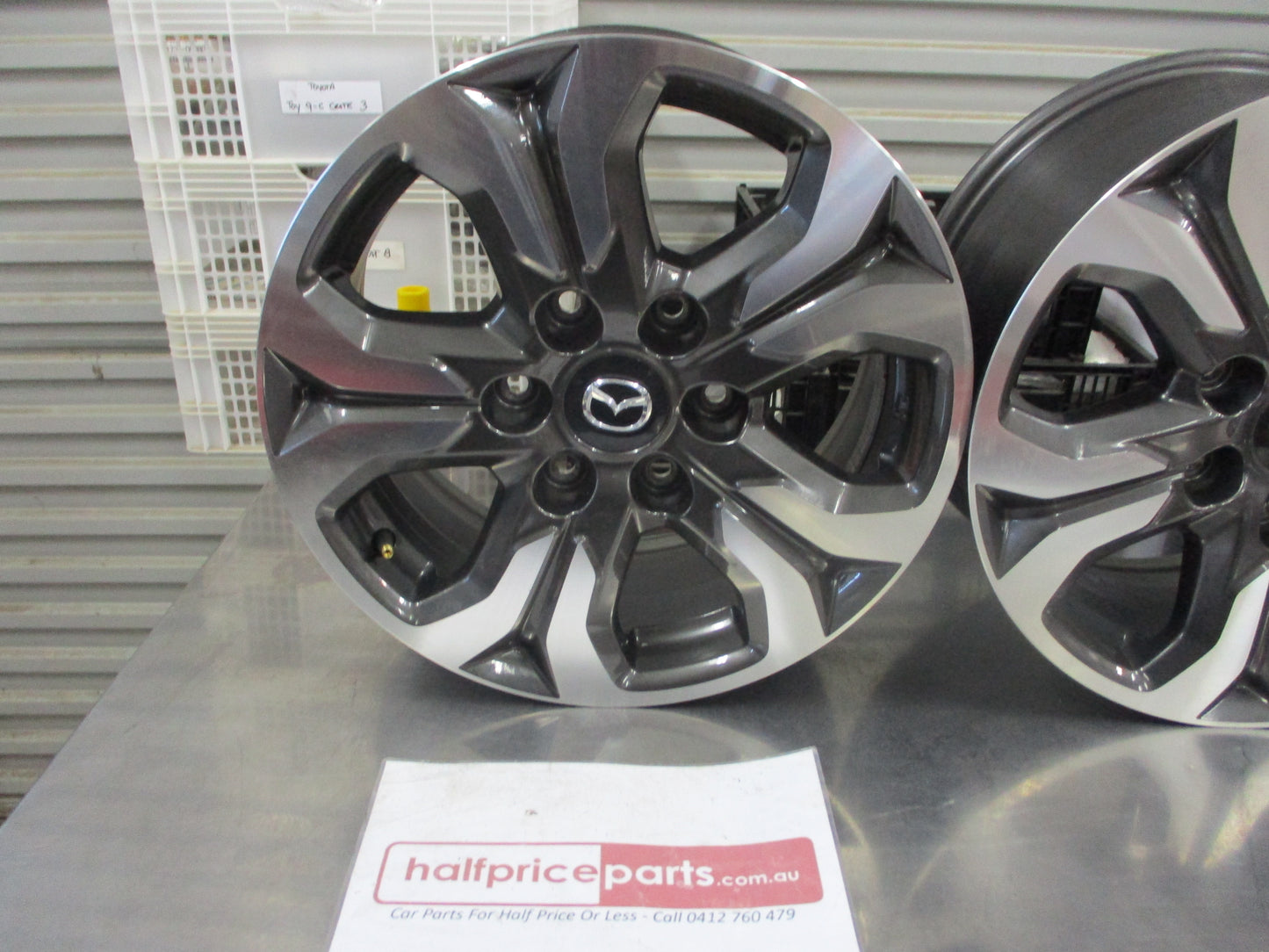 Mazda BT-50 XTR/UR Genuine Alloy Wheels Set of 4 With Centre Caps 17x8J Used Part VGC