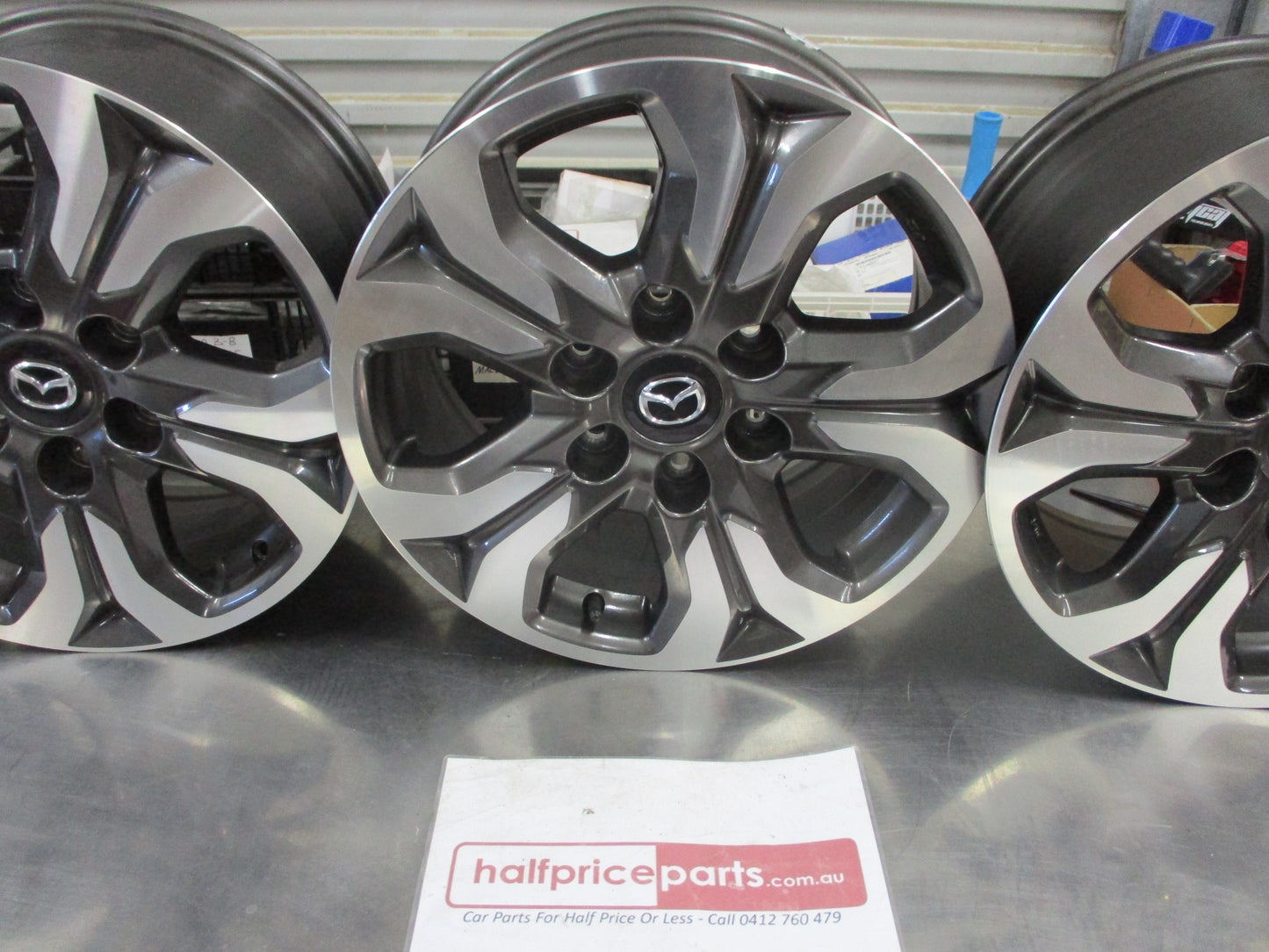 Mazda BT-50 XTR/UR Genuine Alloy Wheels Set of 4 With Centre Caps 17x8J Used Part VGC