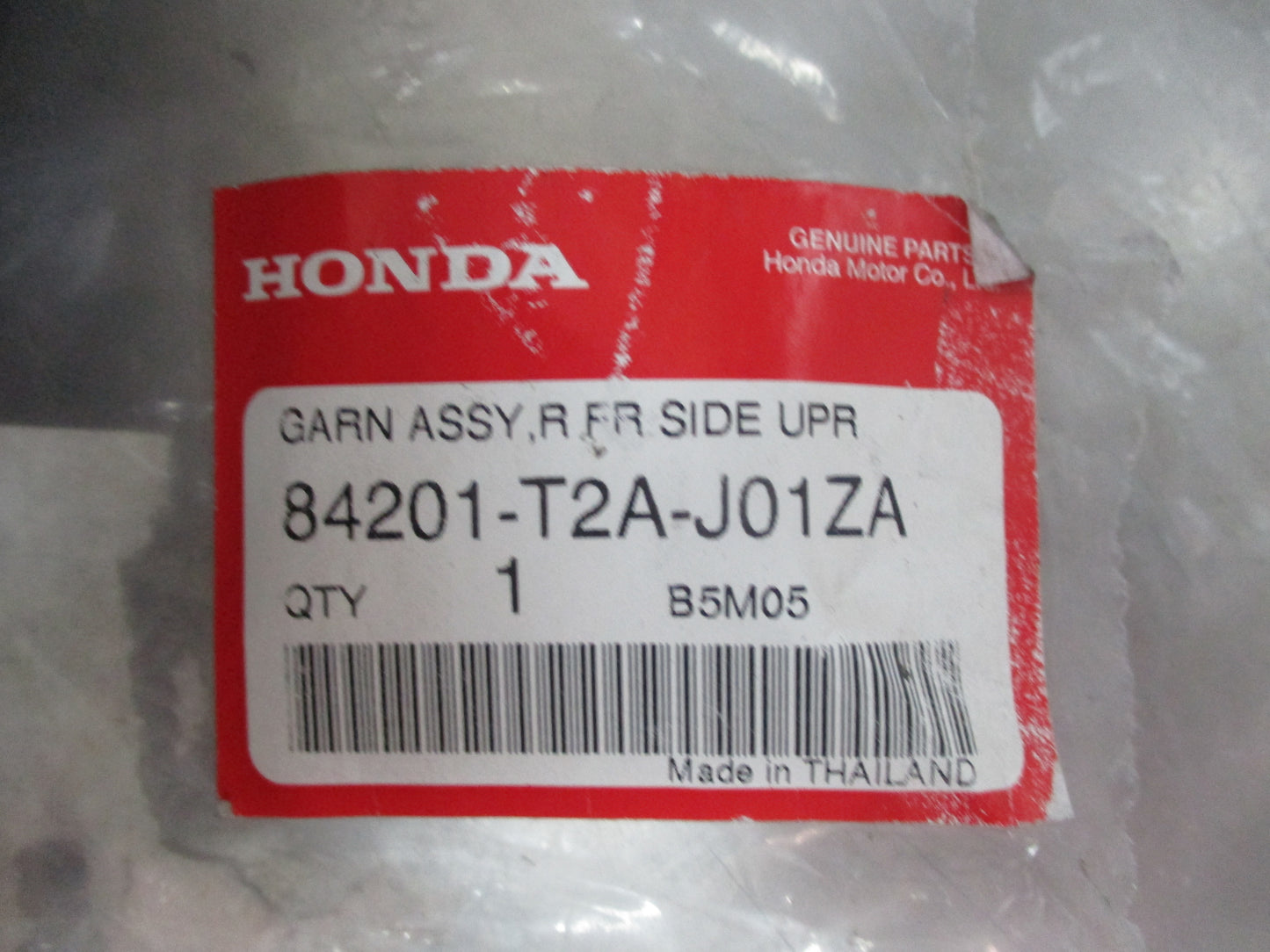 Honda Accord Genuine Front Right Inner Garnish Assembly New Part