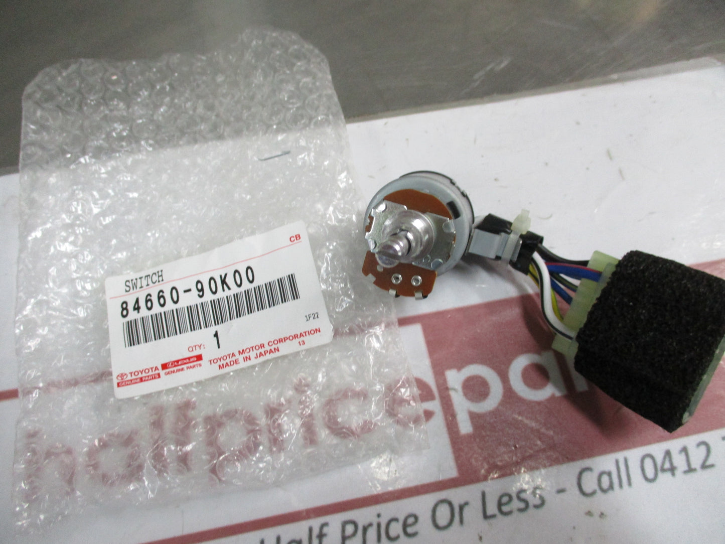 Toyota Landcruiser Genuine Heater Blower Control Switch New Part