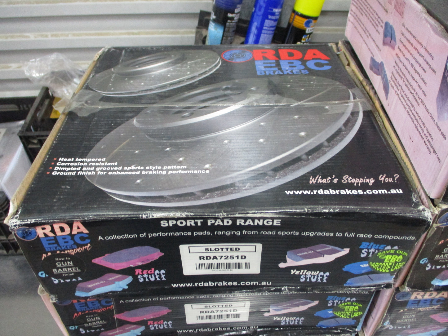 RDA Front Disc Rotors Slotted/Dimpled (Pair) Suits Holden Viva JF New Part