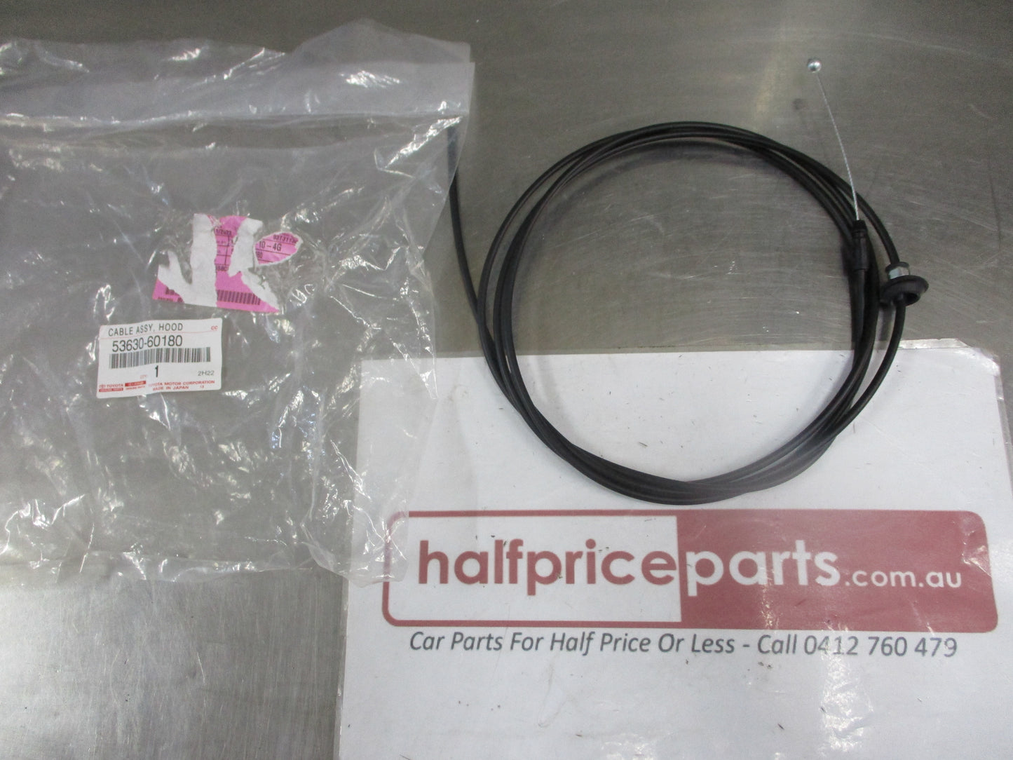 Toyota Landcruiser 70 Series Genuine Bonnet Replacement Cable New Part