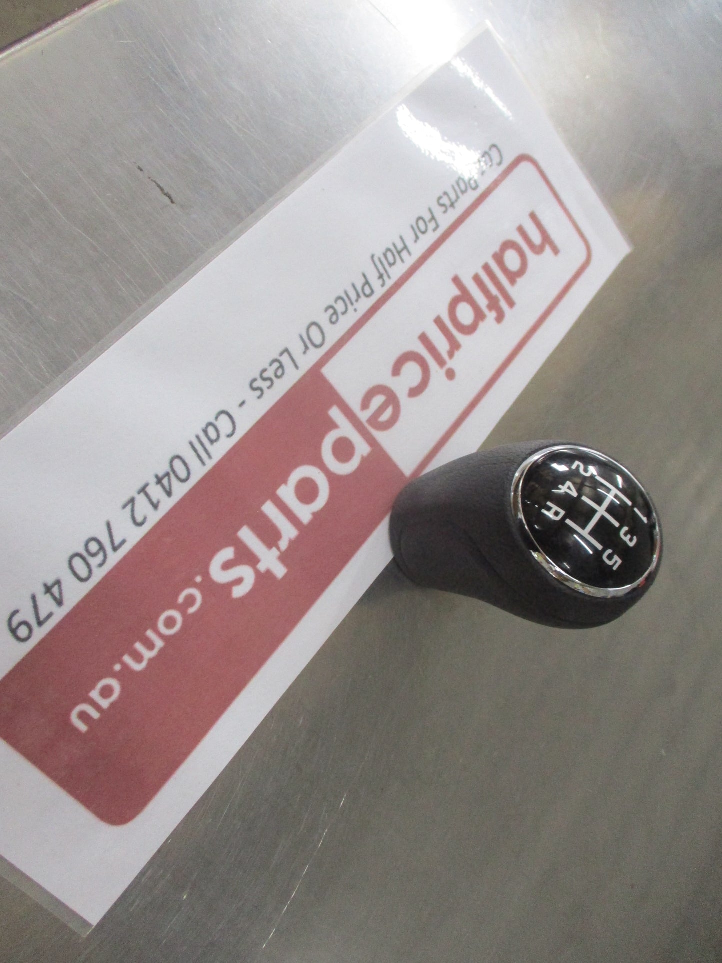 Suzuki SX-4 S-Cross Genuine 5 Speed Leather Gear Knob (Black Chrome)New Part