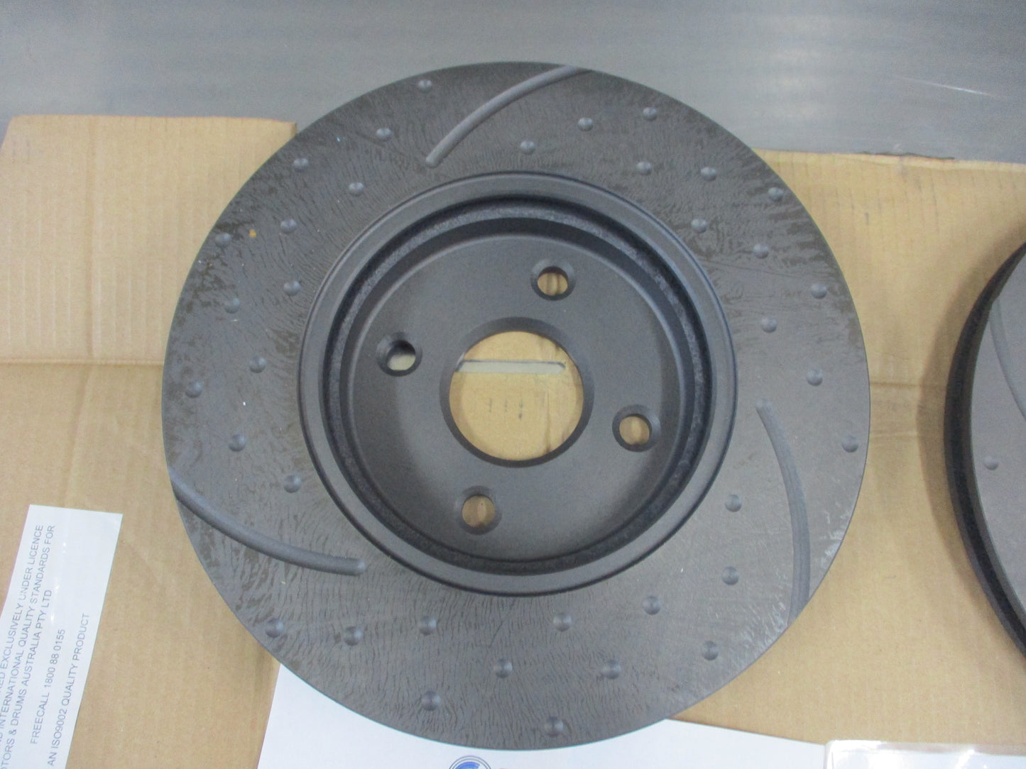 RDA Front Disc Rotor (Pair) Drilled-Slotted Suits Mazda 2 DY 1.5Ltr New Part